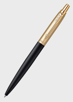 Кулькова ручка Parker Jotter 17 XL Matt Black & Gold GT BP, фото